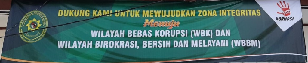 Zona Integritas Pengadilan Negeri Calang